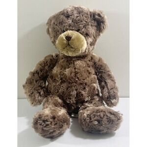 First & Main 15" Brown Double Dutch Plush Bear 2015 *Swirl Fur/Embroidered Nose